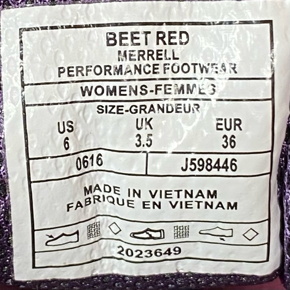 Womens 6 Merrell Mix Master Move Glide 2 Trail Shoes Purple SEF1406 - Picture 8 of 8